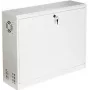 STALFLEX CR19-3U-180-W 19 inch 3U nástenná skriňa, biela, hĺbka 180 mm