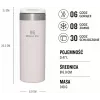Stanley AeroLight cestovný hrnček 0,47L ružový kremeň metalický