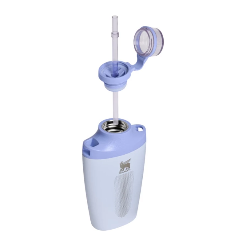 STANLEY Cross Bottle 0,68L izolačná fľaša s ramenným popruhom, svetlomodrá