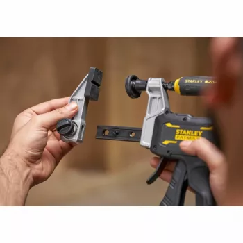 STANLEY FATMAX FMHT83008-0 ťažká F-zverák 460 mm s rýchloupínacou funkciou, čierna/sivá/žltá