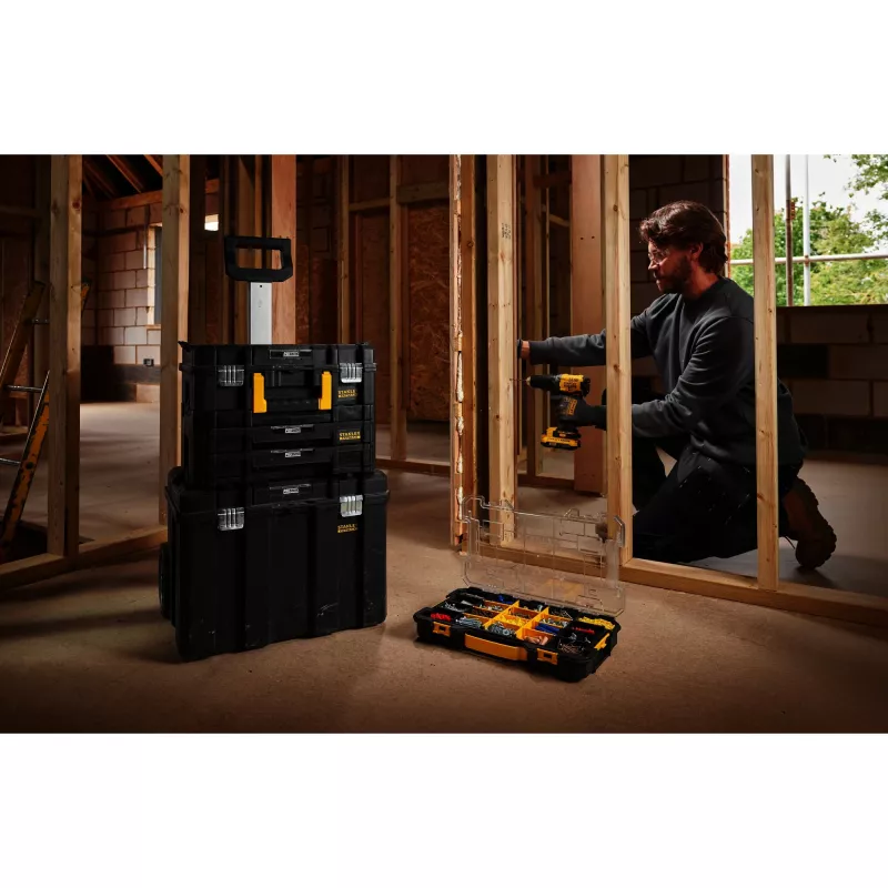 Stanley FatMax Pro-Stack FMST17838-1 plochý organizér s 20 priehradkami, stohovateľný