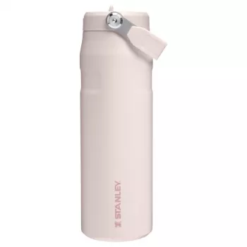 STANLEY IceFlow Bottle Flip Straw 2.0 0,71L svetloružová (Guava) - 24oz opakovane použiteľná nerezová fľaša na pitie s viečkom s flip slamkou, dvojstenná vákuová izolácia, nevyteká, bez BPA, vhodná do umývačky riadu