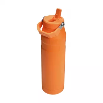 STANLEY IceFlow Bottle Flip Straw 2.0 1,06L oranžová - nepriepustný Flip-slamkový uzáver, dvojstenná vákuovo izolovaná nerezová termofľaša