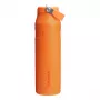 STANLEY IceFlow Bottle Flip Straw 2.0 1,06L oranžová - nepriepustný Flip-slamkový uzáver, dvojstenná vákuovo izolovaná nerezová termofľaša