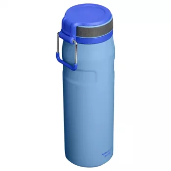 STANLEY IceFlow Bottle Twist Flip 0,71L svetlomodrá vákuovo izolovaná nerezová fľaša na pitie so slamkou