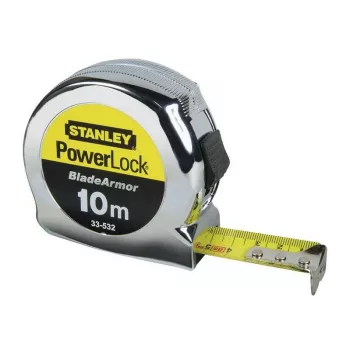 STANLEY Micro Powerlock 10m káblový navijak – 4 zásuvky Schuko, IP44, ochrana proti prehriatiu, 3G1,5mm² H05VV-F, 3500W odvinutý