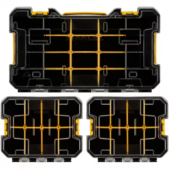 STANLEY PRO-STACK Organizér sada 3-dielna Čierna/Priehľadná