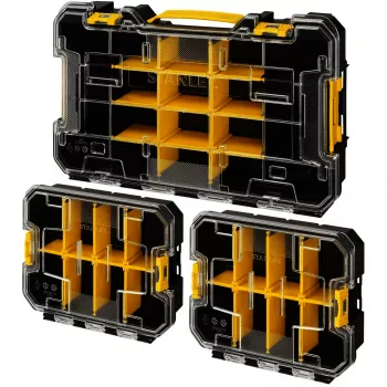 STANLEY PRO-STACK Organizér sada 3-dielna Čierna/Priehľadná
