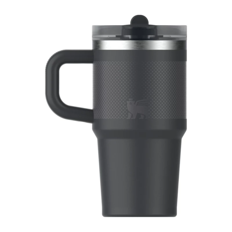 STANLEY Quencher ProTour Flip Straw tumbler 0,59L čierny termopohár so slamkou