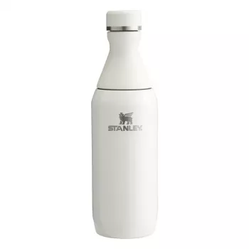 STANLEY The All Day Slim Bottle 0,35L lesklá krémová vákuovo izolovaná nerezová