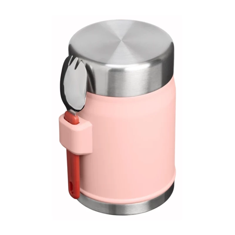 STANLEY The Legendary Termoska na jedlo + Spork 0,4L Peach Pink