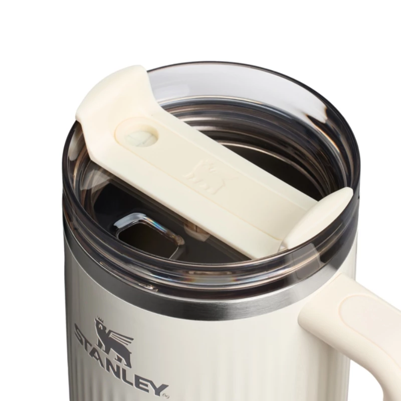 STANLEY The Quencher H2.0 Fluted Tumbler 1,18L lesklá krémová so slamkou