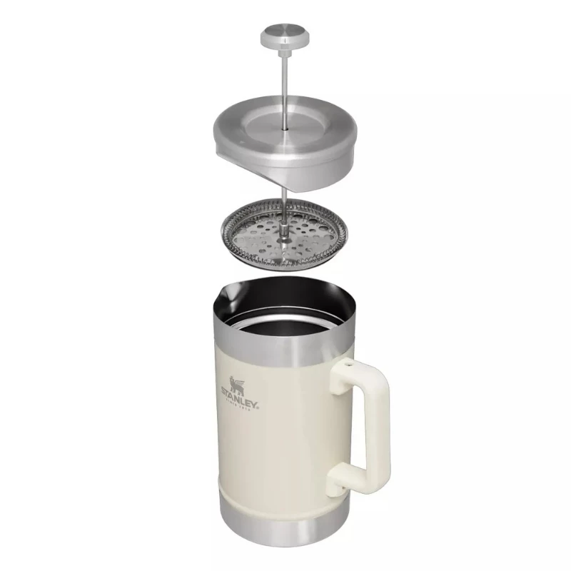 STANLEY The Stay-Hot French Press 1,4L kávová termoska v lesklej krémovej