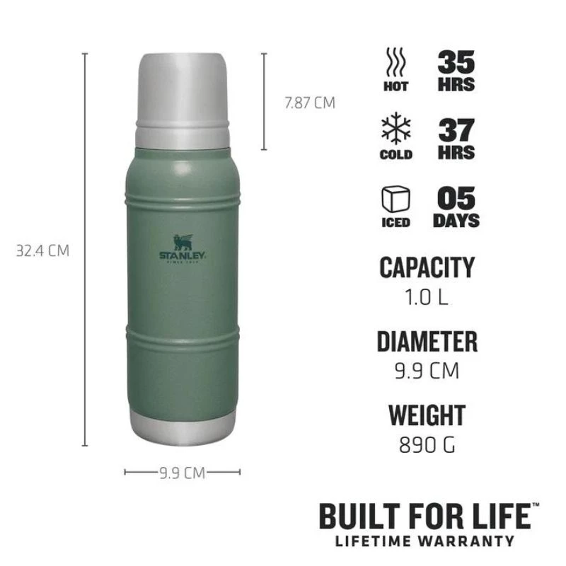 STANLEY Thermos The Artisan termofľaša 1L zelená