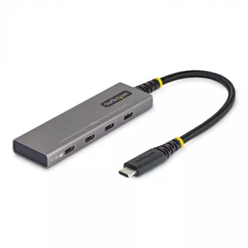 StarTech 4-portový USB-C hub - 10 Gbps, 100W PD nabíjanie, ochrana proti prepätiu, PCR hliník - 3x USB-C 3.2 Gen 2 + 1x USB-C 3.2 Gen 2 (Power Delivery) - na stôl