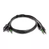StarTech.com 1,8 m DisplayPort KVM kombinovaný kábel s USB 2.0 a 3,5-mm audio – TAA-kompatibilný
