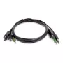 StarTech.com 1,8 m DisplayPort KVM kombinovaný kábel s USB 2.0 a 3,5-mm audio – TAA-kompatibilný