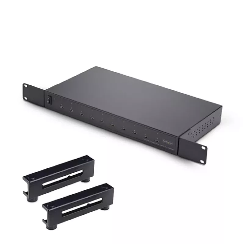 StarTech.com 10-portová USB-C nabíjacia stanica - 60W na port, 350W celkom, USB PD 3.0, TAA-konformná, Desktop 10E-CHARGING-STATION