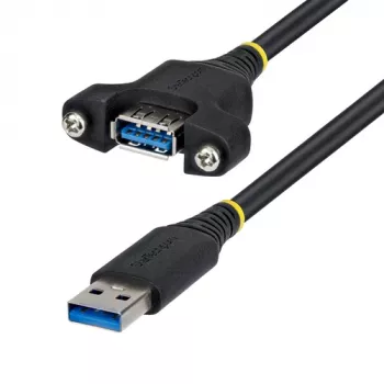 StarTech.com 2 m USB 3.0 Type-A predlžovací kábel, konektor samec na konektor samica panelový (USBPNLAFAM2M)