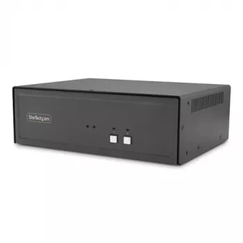 StarTech.com CK4-HP202C bezpečný 2-portový KVM prepínač pre dva monitory, HDMI/DisplayPort, 4K 60Hz, NIAP 4.0