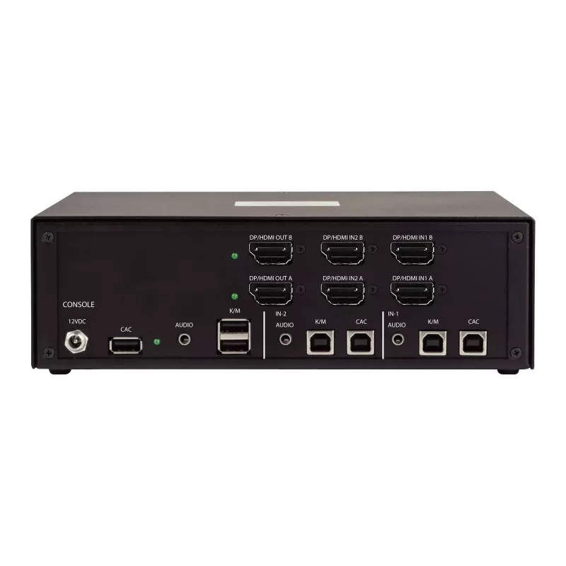 StarTech.com CK4-HP202C Zabezpečený 2-portový KVM prepínač pre dva monitory, HDMI/DisplayPort, 4K 60Hz, NIAP 4.0
