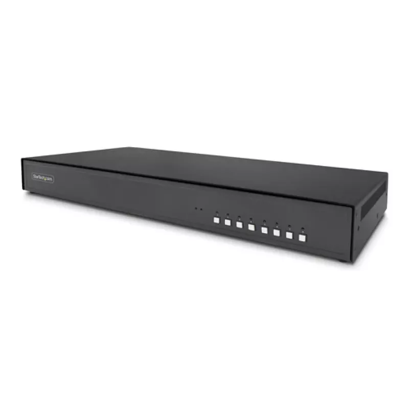 StarTech.com 8-port Secure KVM switch s 4K DisplayPort, TAA-konformný, NIAP PP4.0, Dual Monitor