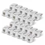 StarTech.com Cat6 Keystone Jack balenie 24 ks, RJ45 UTP, 90-stupňový 110 Punch Down, biela