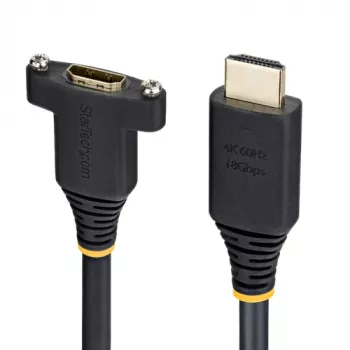 StarTech.com High Speed HDMI predlžovací kábel s Ethernetom - HDMI samec na HDMI samica - 2 m - čierny - panelová montáž, 1440p (UWQHD)