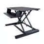 StarTech.com konvertor stola na sedenie a státie s odkladacou plochou na klávesnicu - plocha 89 x 53 cm - ergonomický výškovo nastaviteľný nadstavec na státie - vhodný pre 2 monitory - predmontovaný - čierny - 30 inch (76,2 cm) - 56 cm - 12,7 kg - 2,3 kg - obdĺžnikový