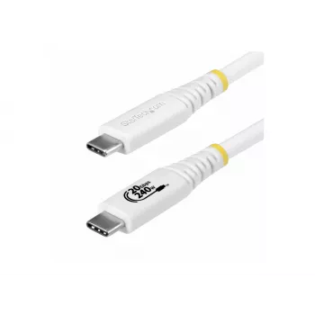 StarTech.com USB4 USB-C na USB-C kábel, 20 Gbps, 240W PD, 2 m, biely