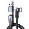 STATIK PowerPivot Pro Nylonový pletený kábel, USB-C na USB-C, 1 m, čierny