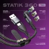 Statik 360 Pro Kábel 2.0 iba USB-C; 1 m, čierny