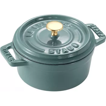 STAUB MINI COCOTTE mini liatinová okrúhla cocotte 250 ml, Eucalyptus