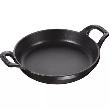 Staub okrúhla forma na pečenie a zapekanie 16 cm 0,4 L liatina čierna
