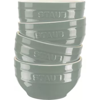 STAUB sada servírovacích misiek, 4 misky 12 cm, eukalyptus