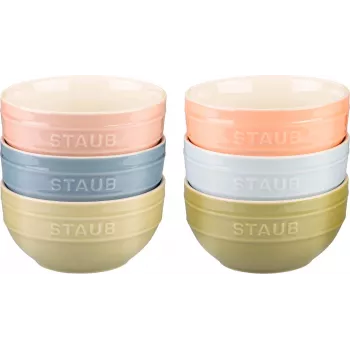 STAUB servírovacia súprava so 6 mini miskami 12 cm, viacfarebná