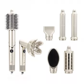 StayBeauty od Extralink M-17959L skladací 8-in-1 teplovzdušný styler s ionizáciou, 1400W, 8 nástavcov, stylingová sada