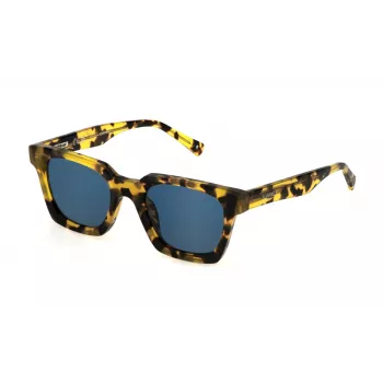 STING SST476-490781 unisex obdĺžnikové slnečné okuliare - sivé sklá - acetátový rám