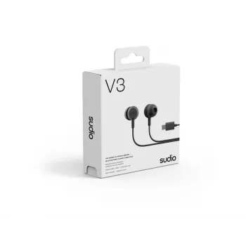 Sudio V3 bezdrôtové in-ear slúchadlá s mikrofónom, USB-C nabíjanie, Dusty Black