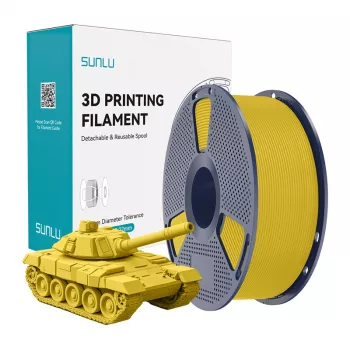 SUNLU PLA+ High-Speed 3D tlačiarenský filament, žltý, 1,75 mm, 1 kg