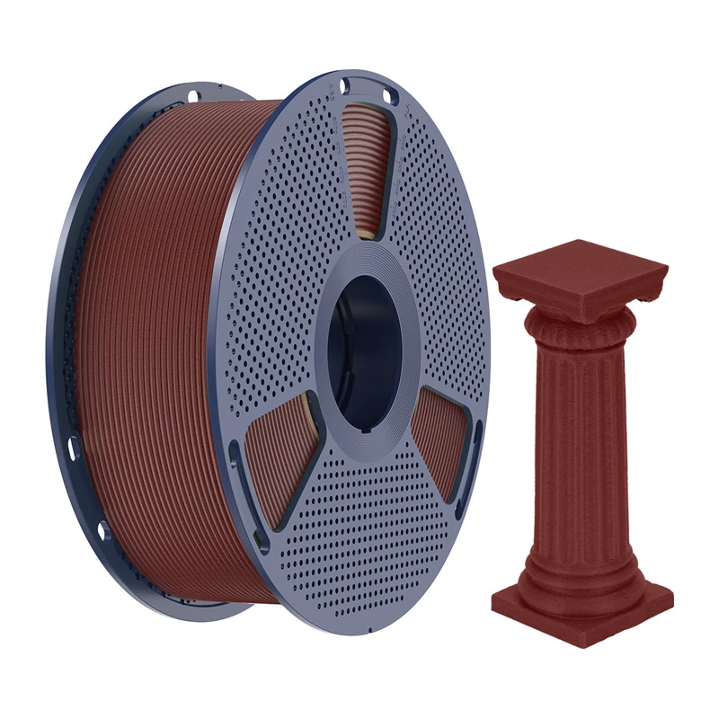 SUNLU PLA High-Speed mramorový filament, tehlovo červený, 1,75mm, 1kg