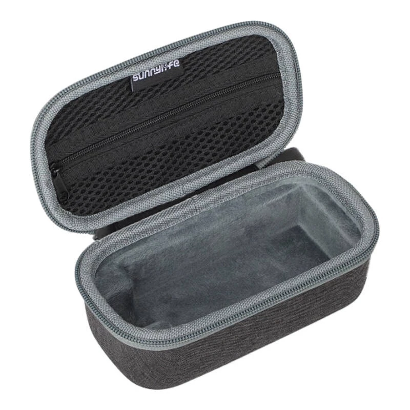 Sunnylife prenosná taška pre DJI Mic / Mic 2 (B770) - čierna, tvrdé puzdro z PU kože
