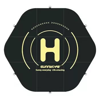 Sunnylife TJP10 šesťhranná pristávacia plocha pre drony 110cm obojstranná oranžová/modrá