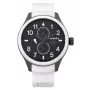 SUPERDRY pánske analógové quartz hodinky SYG110W 44 mm čierny silikónový remienok