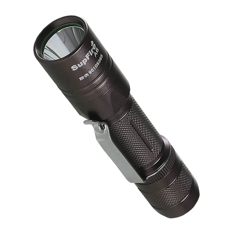 SUPERFIRE A6 baterka - 1200 lúmenov P50 LED, dosah 280 m, USB nabíjateľná, zoom, IP44