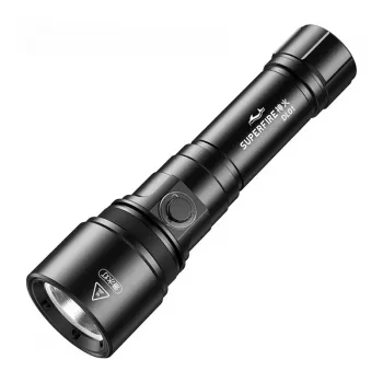 Superfire DL01 LED baterka – 500 lúmenov, zoom, nabíjateľná, IP44