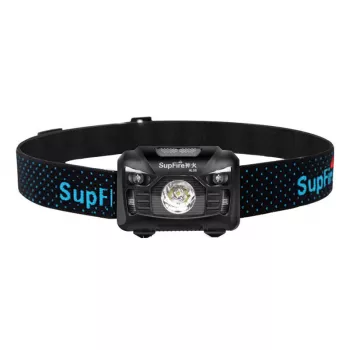 Superfire HL06 500 lúmenov nabíjacia LED čelovka, IP44