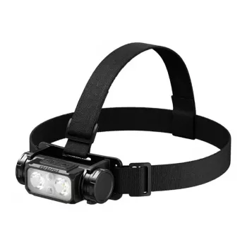 SUPERFIRE HL106 nabíjateľná LED čelovka, 1200 lúmenov, USB-C, IPX4, 200m dosah svetla, 5 režimov, nastaviteľný uhol, čierna