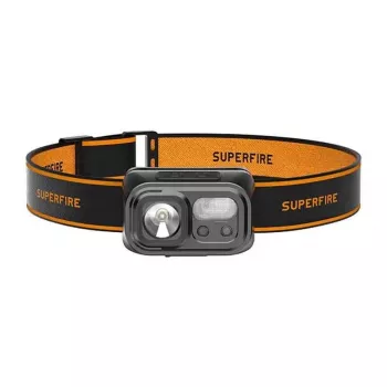 Superfire HL23-X 300 lúmenov USB-C nabíjateľná LED čelová lampa baterka