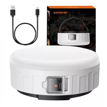 Superfire T25 Kempingové svetlo, 400 lm, USB, 3 režimy
